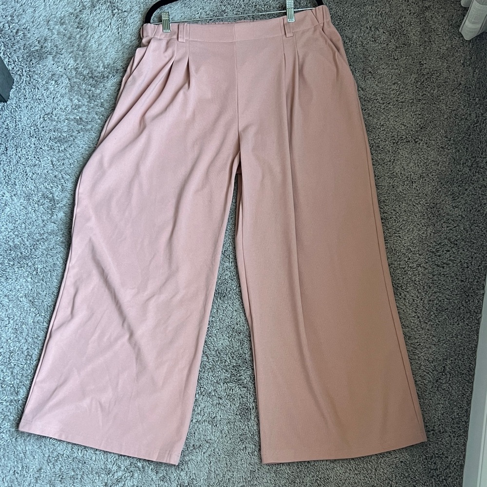 Evaless Women's Wide Leg Pants Elastic High Waisted - Picture 2 of 5